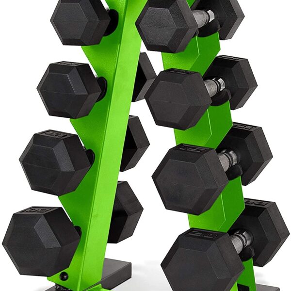 CAP Barbell Juego de mancuernas de 150 libras con estante, serie Color