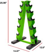 CAP Barbell Juego de mancuernas de 150 libras con estante, serie Color