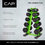 CAP Barbell Juego de mancuernas de 150 libras con estante, serie Color