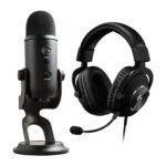 Logitech G PRO X Audífonos para videojuegos (2ª generación) con micrófono Blue Yeti USB Mic para grabación y transmisión