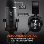 Logitech G PRO X Audífonos para videojuegos (2ª generación) con micrófono Blue Yeti USB Mic para grabación y transmisión