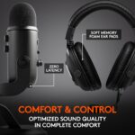 Logitech G PRO X Audífonos para videojuegos (2ª generación) con micrófono Blue Yeti USB Mic para grabación y transmisión