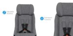 Clek Fllo - Asiento convertible para automóvil, diseño compacto para asientos de 3 a través, orientación trasera extendi