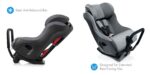 Clek Fllo - Asiento convertible para automóvil, diseño compacto para asientos de 3 a través, orientación trasera extendi