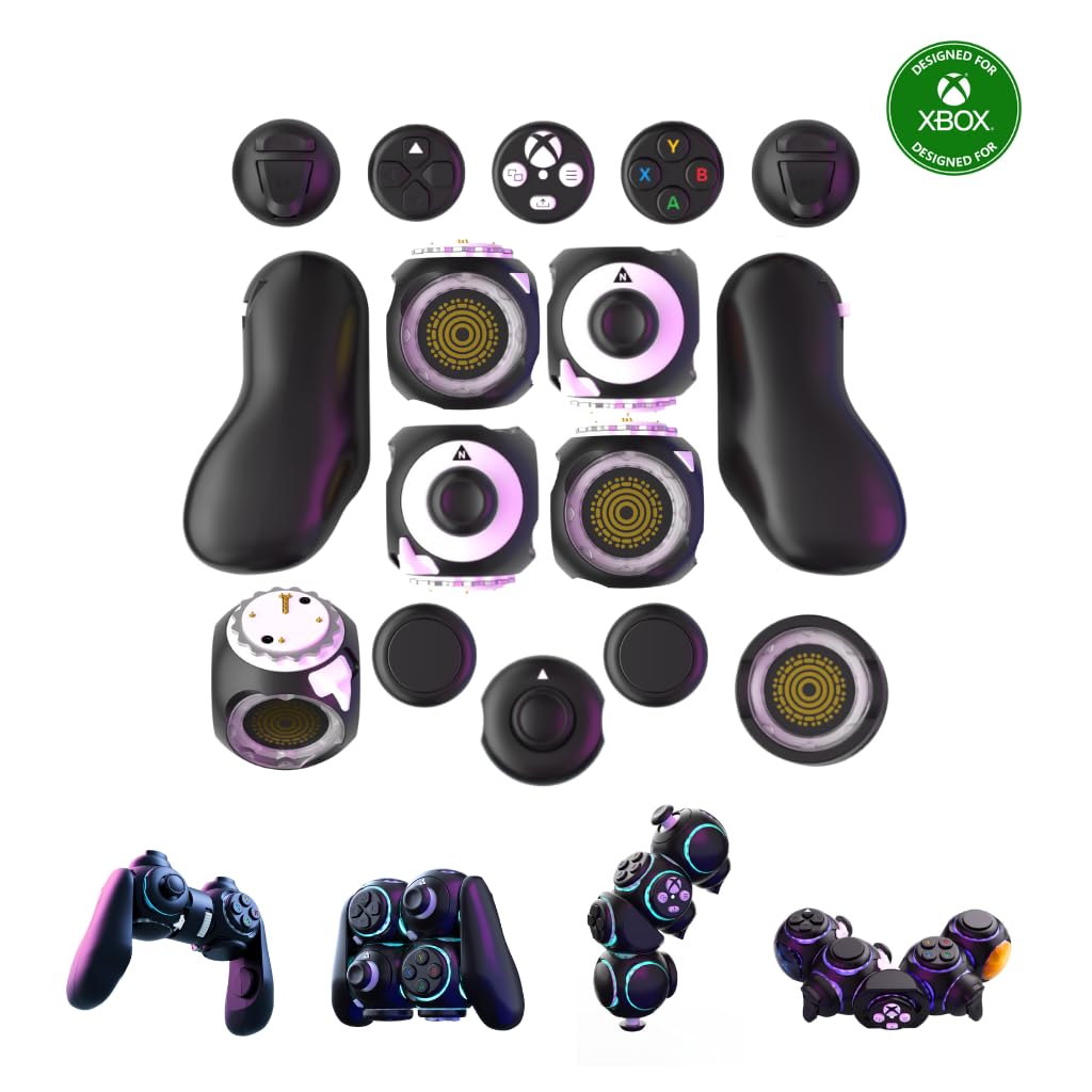 Version 1.0.0 Control de Videojuegos Modular Byowave Proteus snh-7626 con 15 piezas intercambiables remapeo LED compatible con PC Stea