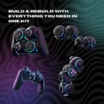 Control de Videojuegos Modular Byowave Proteus snh-7626 con 15 piezas intercambiables remapeo LED compatible con PC Stea