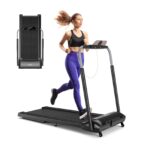 Caminadora plegable Goplus Superfit motor 3.0HP pantalla tactil LED soporte telefono Bluetooth 7.5 MPH
