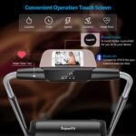 Caminadora plegable Goplus Superfit motor 3.0HP pantalla tactil LED soporte telefono Bluetooth 7.5 MPH