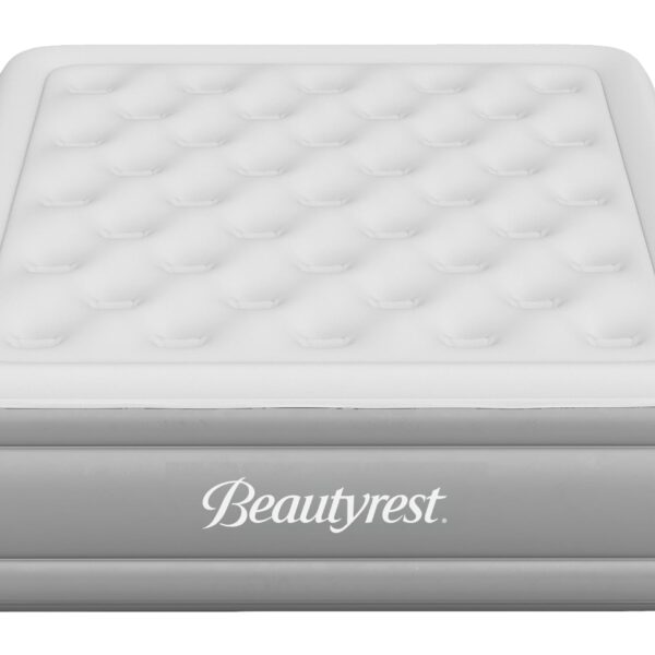 Colchón de aire Queen elevado Beautyrest Skyrise AMZSIMSK917PQN construcción bobina soporte de borde bomba externa vinil