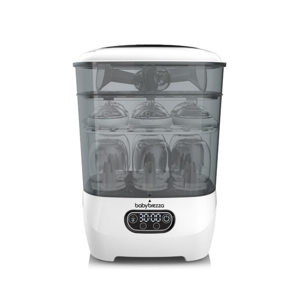 Baby Brezza Esterilizador y Secador de Biberones Avanzado – 33% Más Rápido - Sanitizador de Vapor de Mayor Capacidad - M