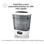 Baby Brezza Esterilizador y Secador de Biberones Avanzado – 33% Más Rápido - Sanitizador de Vapor de Mayor Capacidad - M