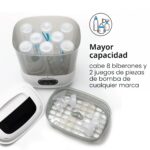 Baby Brezza Esterilizador y Secador de Biberones Avanzado – 33% Más Rápido - Sanitizador de Vapor de Mayor Capacidad - M