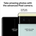 Smartphone Google Pixel 6 GA03900-US 5G 256GB cámara gran angular y ultraancha Android color negro tormentoso