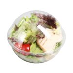 Recipientes para ensalada 21 oz con tapa Restaurantware RWP0574C plástico transparente desechable hermético paquete de 5