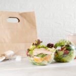 Recipientes para ensalada 21 oz con tapa Restaurantware RWP0574C plástico transparente desechable hermético paquete de 5
