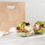 Recipientes para ensalada 21 oz con tapa Restaurantware RWP0574C plástico transparente desechable hermético paquete de 5