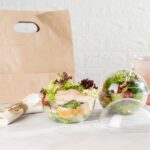 Recipientes para ensalada 21 oz con tapa Restaurantware RWP0574C plástico transparente desechable hermético paquete de 5
