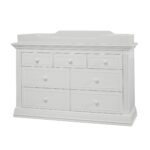 Sorelle Cambiador de muebles para tocador, vestidor y solución de cambio de pañales para tocador de bebé, muebles de gua