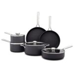 Batería de cocina juego de ollas y sartenes OXO CC004748-001 10 piezas cerámica anodizada dura antiadherente libre de PF