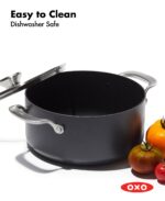 Batería de cocina juego de ollas y sartenes OXO CC004748-001 10 piezas cerámica anodizada dura antiadherente libre de PF