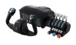 Sistema de control de vuelo Turtle Beach VelocityOne Flight TBS-0715-02 yoke acelerador cuádruple rueda de compensación