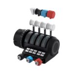 Sistema de control de vuelo Turtle Beach VelocityOne Flight TBS-0715-02 yoke acelerador cuádruple rueda de compensación
