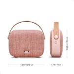 Vifa Helsinki Mini altavoz portátil con aspecto de bolso, IPX4 impermeable, estéreo HD, elegante altavoz Bluetooth priva