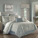 Juego de edredón Garrison Five Queens Court 2246054WKCS talla California King 4 piezas 110 x 96 pulgadas ropa de cama de
