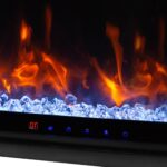 Chimenea Eléctrica Inteligente J&R Kennedy II EF-WM504 | 60 Pulgadas, 5000 BTU, Empotrada o en Superficie, Control por A