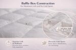Edredón de plumón de ganso blanco húngaro Continental Bedding Serenity 700 rellenos de potencia tamaño Queen 86 x 86 pul