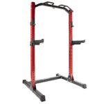 Signature Fitness SF-SS1 - Soporte para sentadillas con capacidad de 1,000 libras, 3 x 3 pulgadas, incluye ganchos en J
