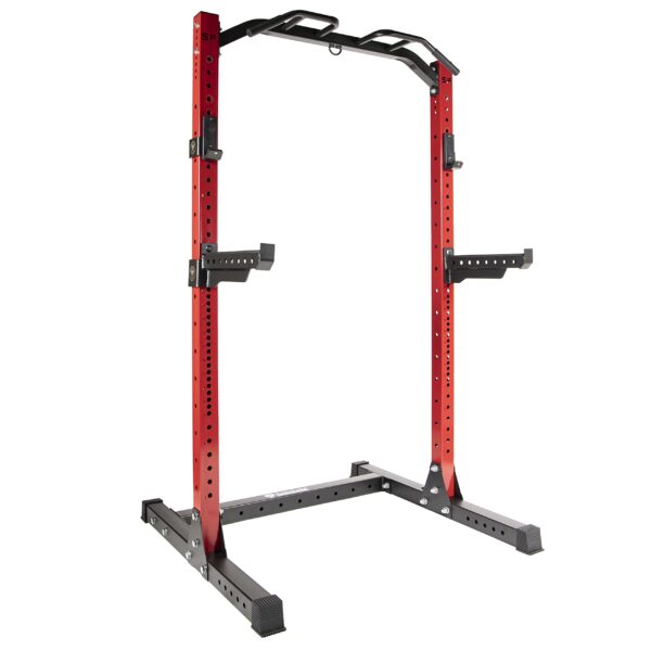 Signature Fitness SF-SS1 - Soporte para sentadillas con capacidad de 1,000 libras, 3 x 3 pulgadas, incluye ganchos en J