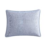 Juego de edredon King reversible algodón Tommy Bahama USHSA91210300 hojas de agua desgastadas azules con funda