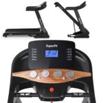 Cinta de correr eléctrica Sporfit SP37466 3.75 HP plegable inclinación automática 0 a 15 grados 4 altavoces Bluetooth ci