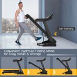 Cinta de correr eléctrica Sporfit SP37466 3.75 HP plegable inclinación automática 0 a 15 grados 4 altavoces Bluetooth ci