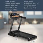 Cinta de correr eléctrica Sporfit SP37466 3.75 HP plegable inclinación automática 0 a 15 grados 4 altavoces Bluetooth ci