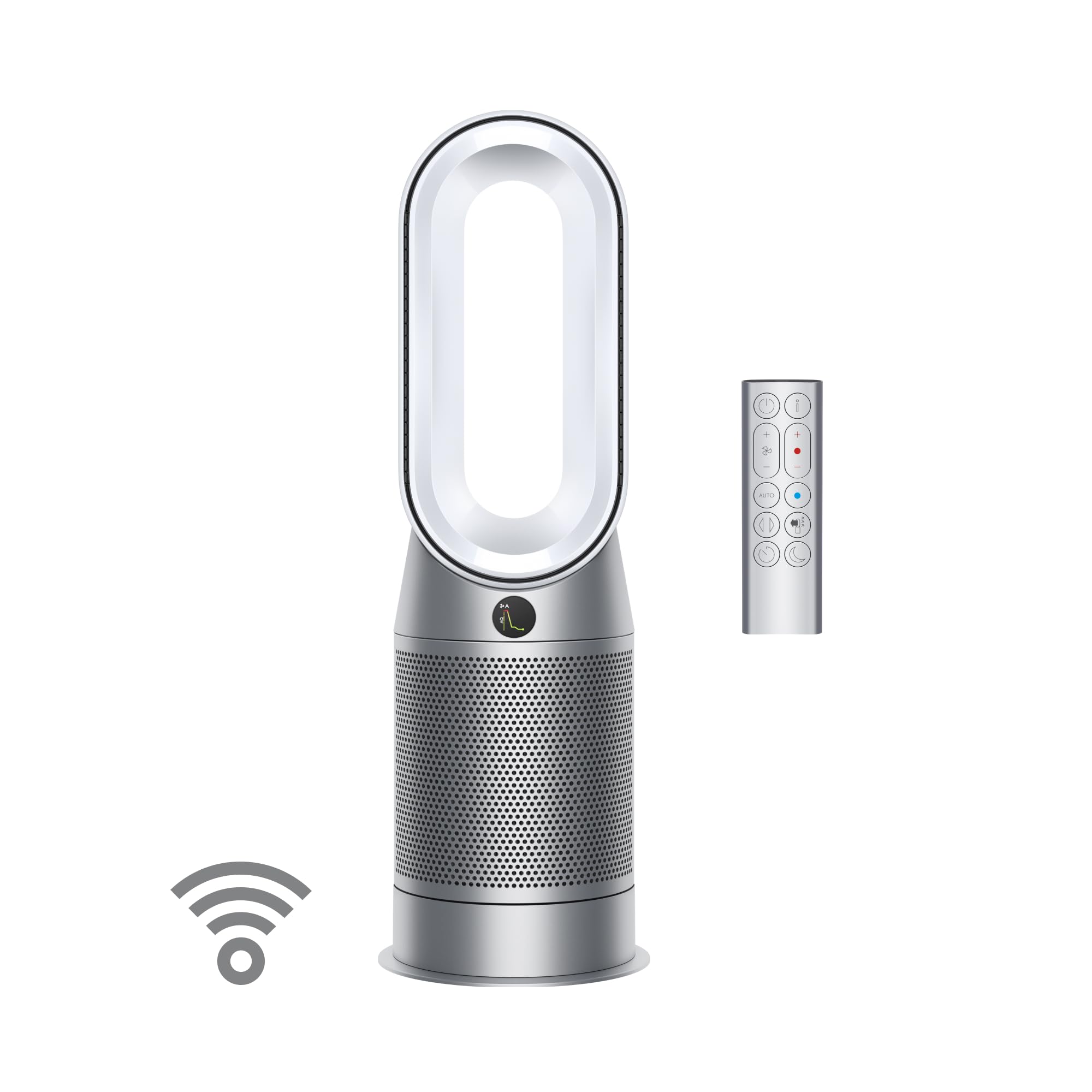 Version 1.0.0 Purificador de aire calentador y ventilador Dyson HP07 blanco plata cobertura amplia para hogar