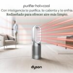 Purificador de aire calentador y ventilador Dyson HP07 blanco plata cobertura amplia para hogar