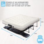 Cama de aire inflable Ivation EZ-Bed IVIAEZBA360BG King tecnología Deflate Defender bomba automática doble material lami