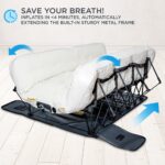 Cama de aire inflable Ivation EZ-Bed IVIAEZBA360BG King tecnología Deflate Defender bomba automática doble material lami