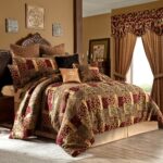 Edredón jacquard retazos TOPLUXE VC-LM-Loong-King juego 9 piezas ultrasuave fundas europeas falda de cama King Loong