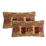Edredón jacquard retazos TOPLUXE VC-LM-Loong-King juego 9 piezas ultrasuave fundas europeas falda de cama King Loong
