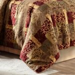 Edredón jacquard retazos TOPLUXE VC-LM-Loong-King juego 9 piezas ultrasuave fundas europeas falda de cama King Loong