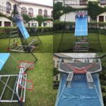 EasyGo Product Entrenador de tenis – Equipo de entrenamiento de práctica profesional – Entrenamiento real – Gotas de bol