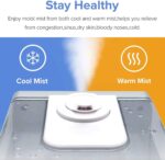 Humidificadores LEVOIT 6L Niebla Calida y Fria Paquete Dormitorio Hogar con Sensor de Humedad Difusor Aceite Esencial