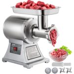 VEVOR Molinillo de Carne Comercial, Picadora de Carne Eléctrica 550LB/h 1100W, Máquina de Picadora de Carne Industrial d