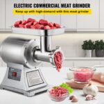 VEVOR Molinillo de Carne Comercial, Picadora de Carne Eléctrica 550LB/h 1100W, Máquina de Picadora de Carne Industrial d