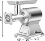 VEVOR Molinillo de Carne Comercial, Picadora de Carne Eléctrica 550LB/h 1100W, Máquina de Picadora de Carne Industrial d