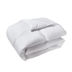 Edredon de Plumon y Plumas Beautyrest para Todas las Estaciones Peso Medio Talla King Blanco con Pestanas en Esquinas