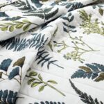 Juego de edredon reversible Lush Decor Devonia Triangle Home Fashions 16T007676 3 piezas matrimonial Queen algodon blanc